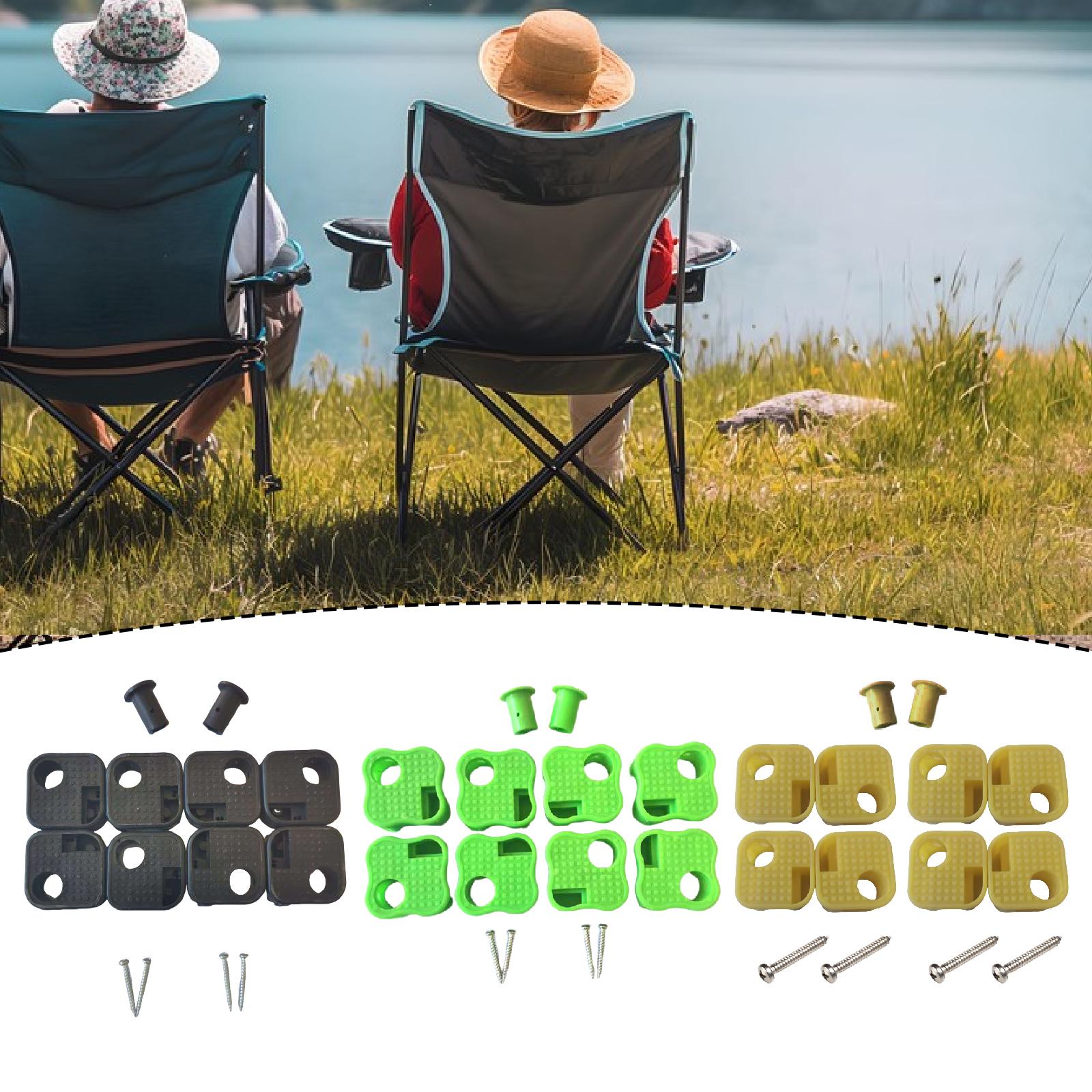 Outdoor Camping Table And Chairs - 8 Pieces Camping Chair Replacement Feet