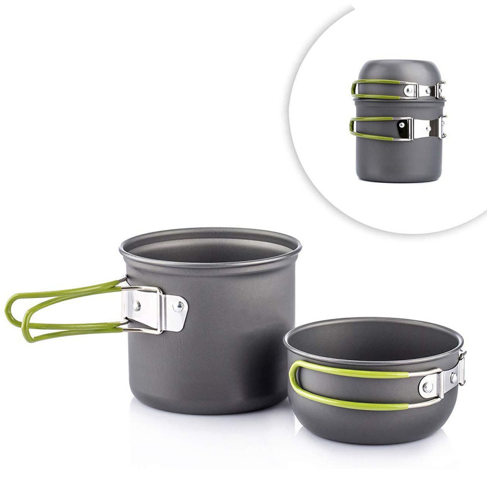 Outdoor Camping Kitchen Table - Ultralight Camping Pots Cookware Set Portable