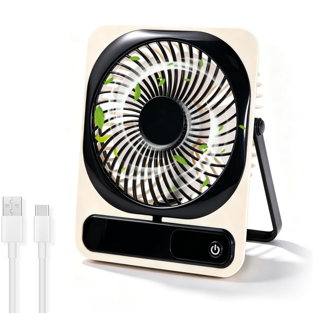 Camping Quiet - Portable travel fan, quiet operationbattery powered