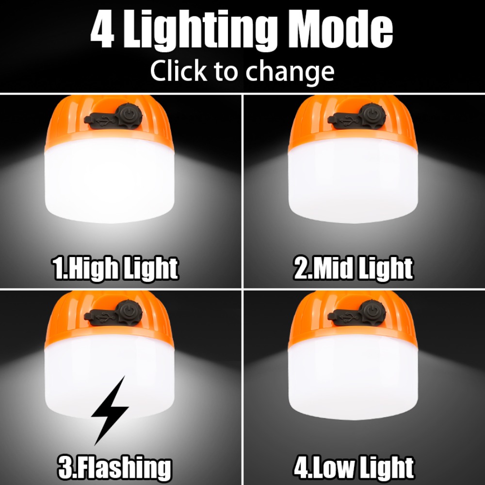 Portable Mini Camping Lamp 4 L - Battery Outdoor Camping recension och pris