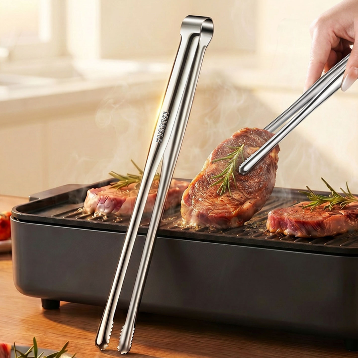 Grill Tongs Meat Culinary Nipp - Camping Quiet recension och pris