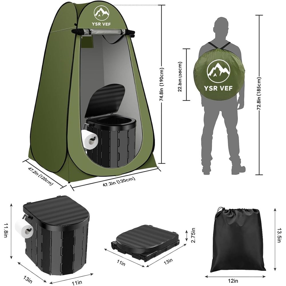 Portable Toilet Kit, Camping T - Outdoor Camping recension och pris