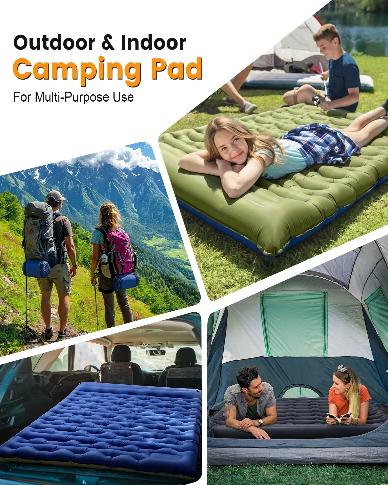 Thick Inflatable Camping Sleep - Inflatable Mattress recension och pris