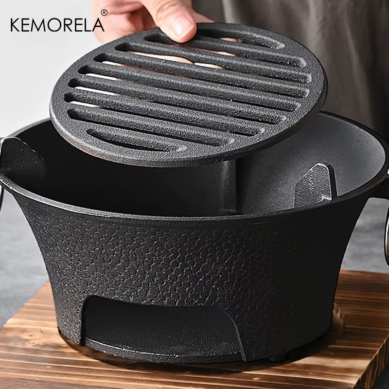 1Set Cast Iron Charcoal Stove  - Japanese Outdoor Camping recension och pris