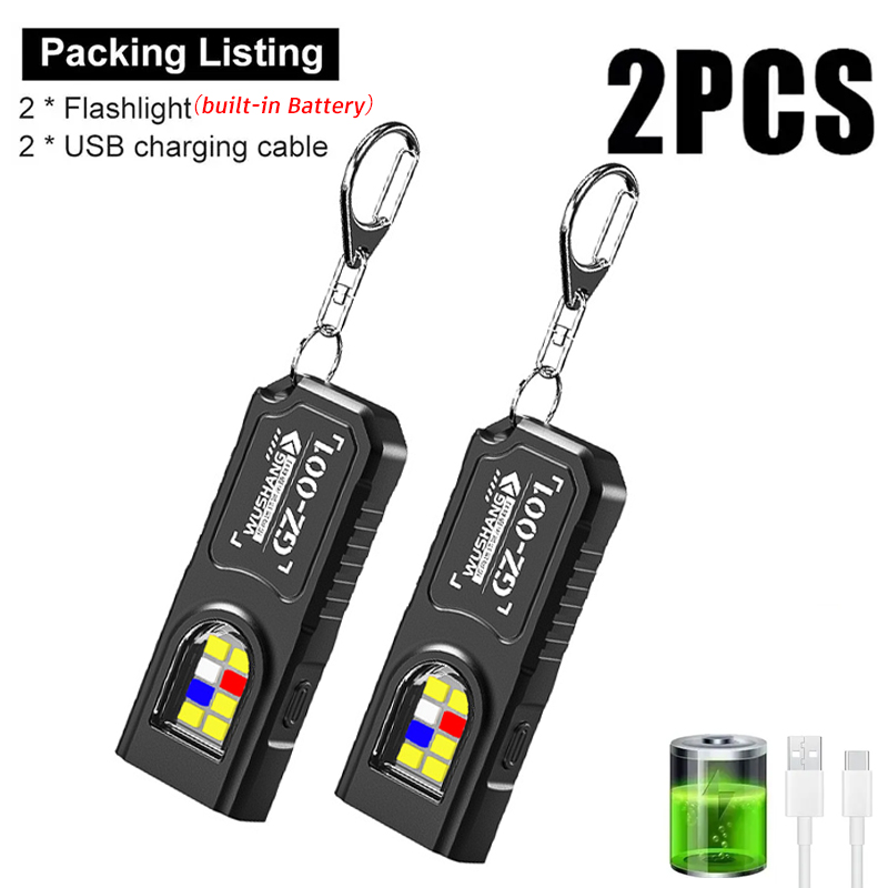 Multifunctional Keychain Flash - Outdoor Camping Lampe recension och pris