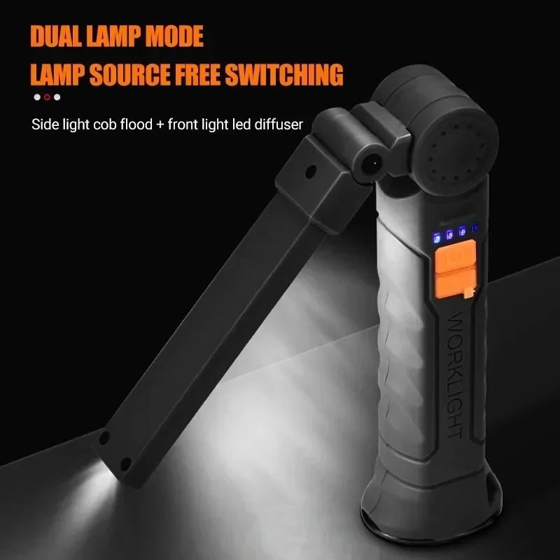 Portable COB LED Flashlight US - Battery Outdoor Camping recension och pris