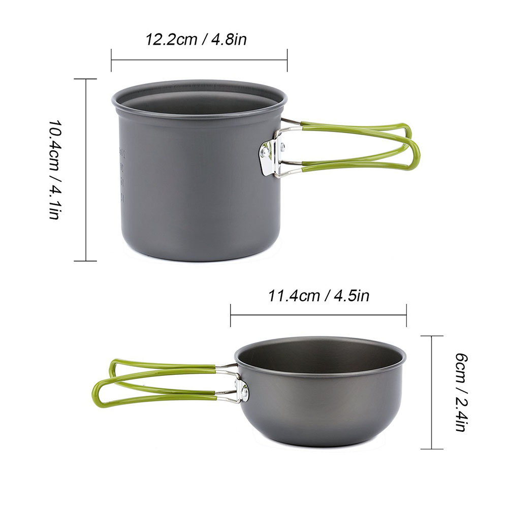 Ultralight Camping Pots Cookwa - Outdoor Camping Kitchen Table recension och pris