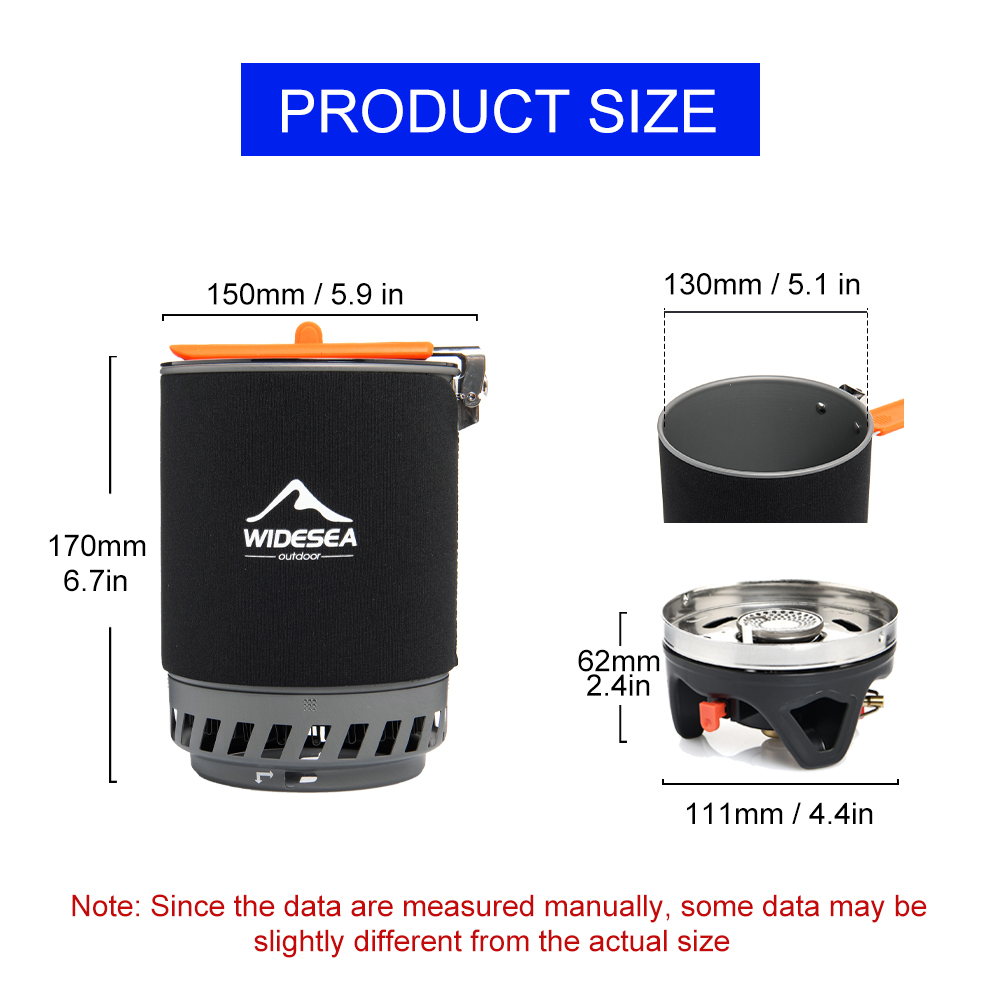 Widesea Camping Cooking System - Outdoor Camping Burner recension och pris