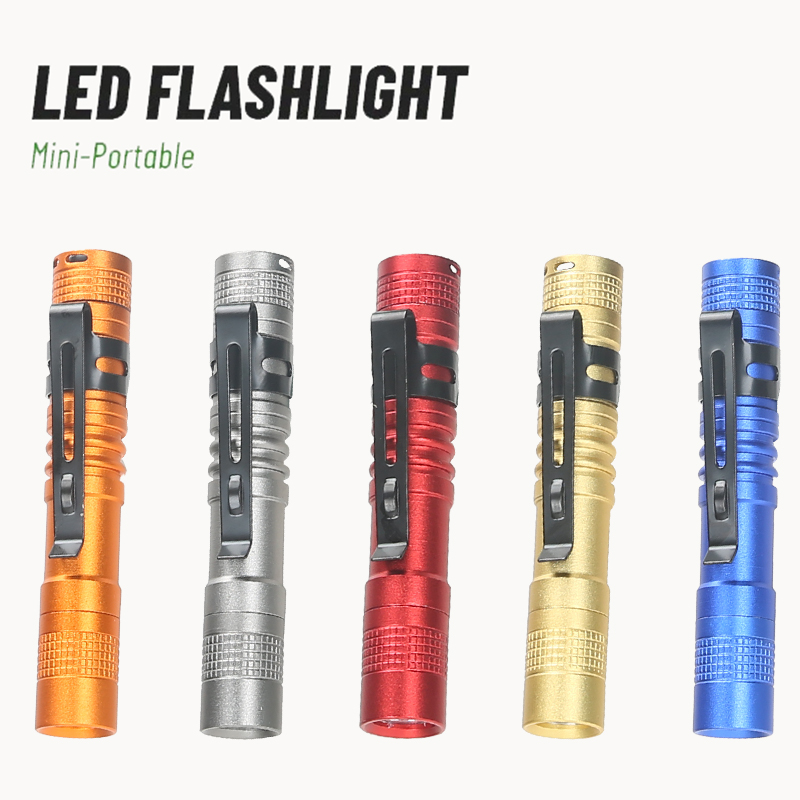 Portable Mini LED Pen Flashlig - Battery Outdoor Camping recension och pris