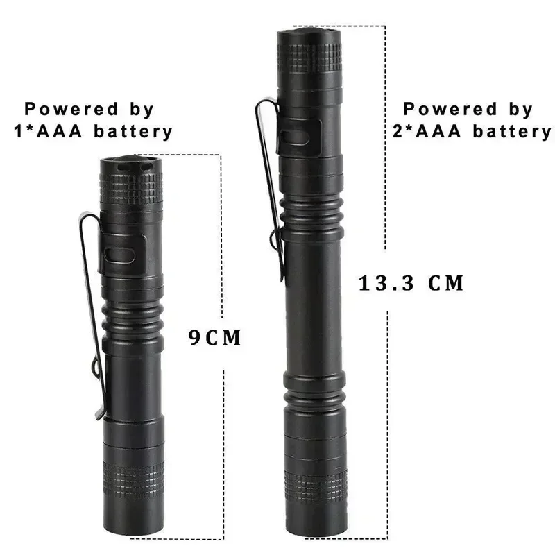 Portable Mini LED Pen Flashlig - Battery Outdoor Camping recension och pris