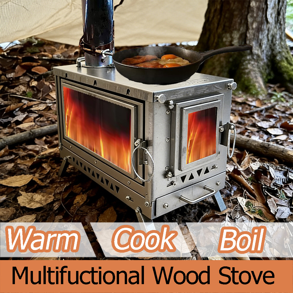 DANCHEL T3 Titanium Tent Stove - Outdoor Camping Fireplace recension och pris