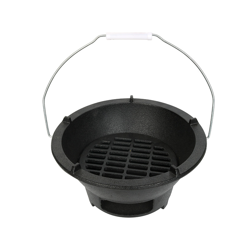 Portable Cast Iron Hibachi Gri - Japanese Outdoor Camping recension och pris