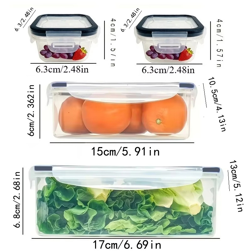 8Pcs Set Includes 4 Containers - Outdoor Camping Storage Box recension och pris
