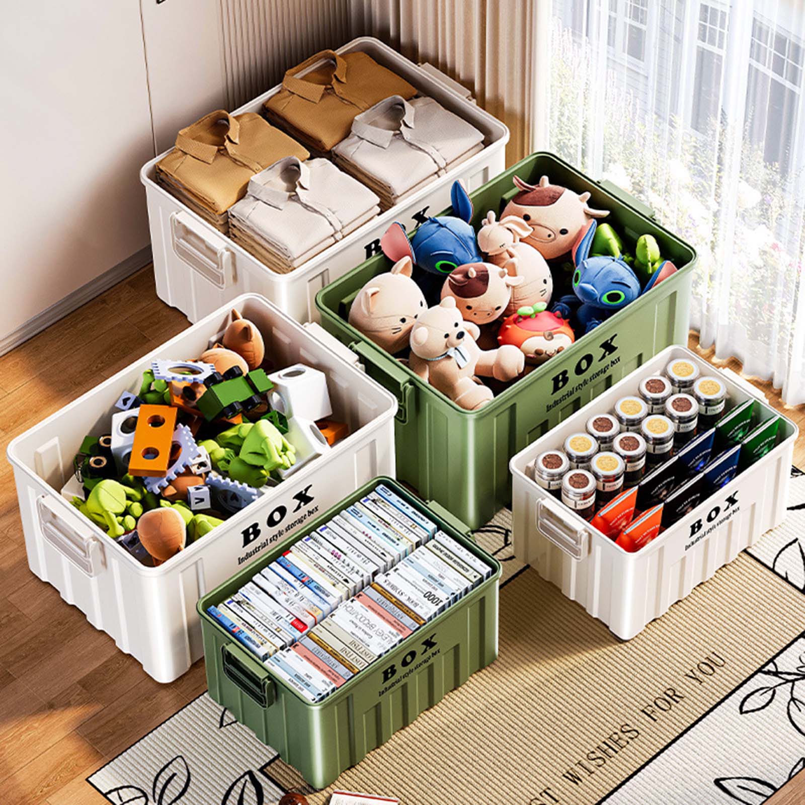 Large Capacity Stackable Lidde - Outdoor Camping Storage Box recension och pris