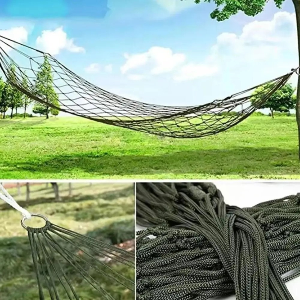 Nylon Rope Meshy Hammock For O - Bed Outdoor Camping recension och pris