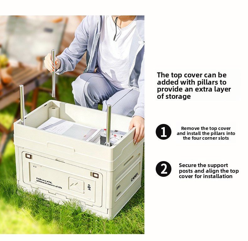 Camping Folding Storage Box Wo - Outdoor Camping Table And Chairs recension och pris