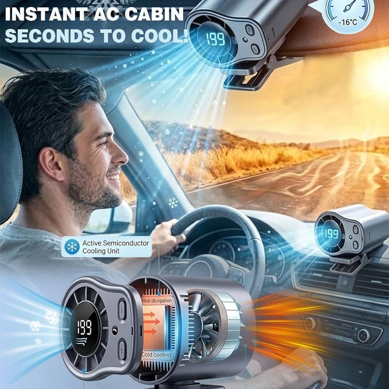 Cooling Fan Semiconductor Car  - Camping Quiet recension och pris