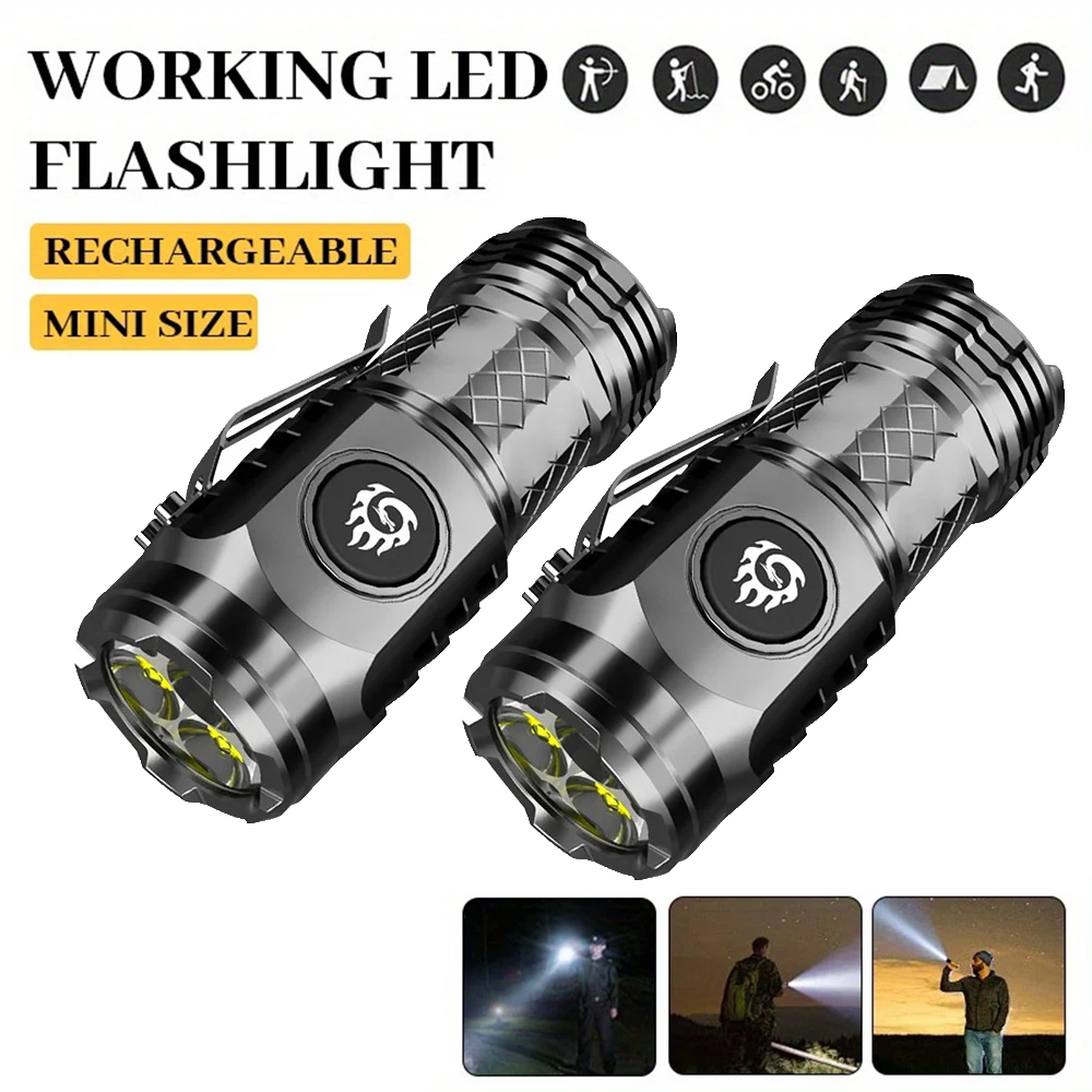 High Strong Power LED Flashlig - Battery Outdoor Camping recension och pris