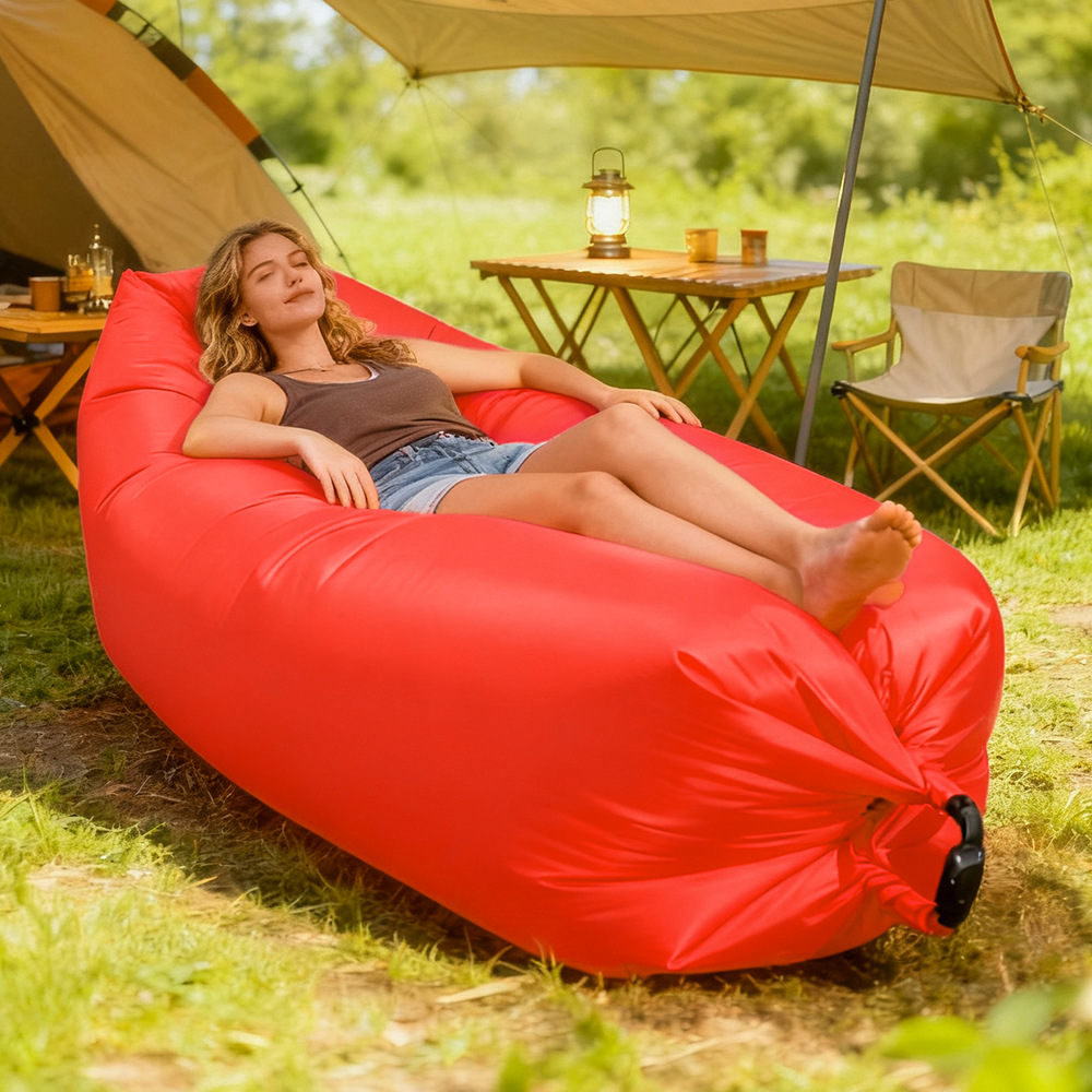 Multi‑Color Portable Lazy Infl - Bed Outdoor Camping recension och pris