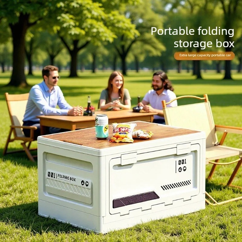 Car Trunk Wooden Lid Outdoor C - Outdoor Camping Storage Box recension och pris