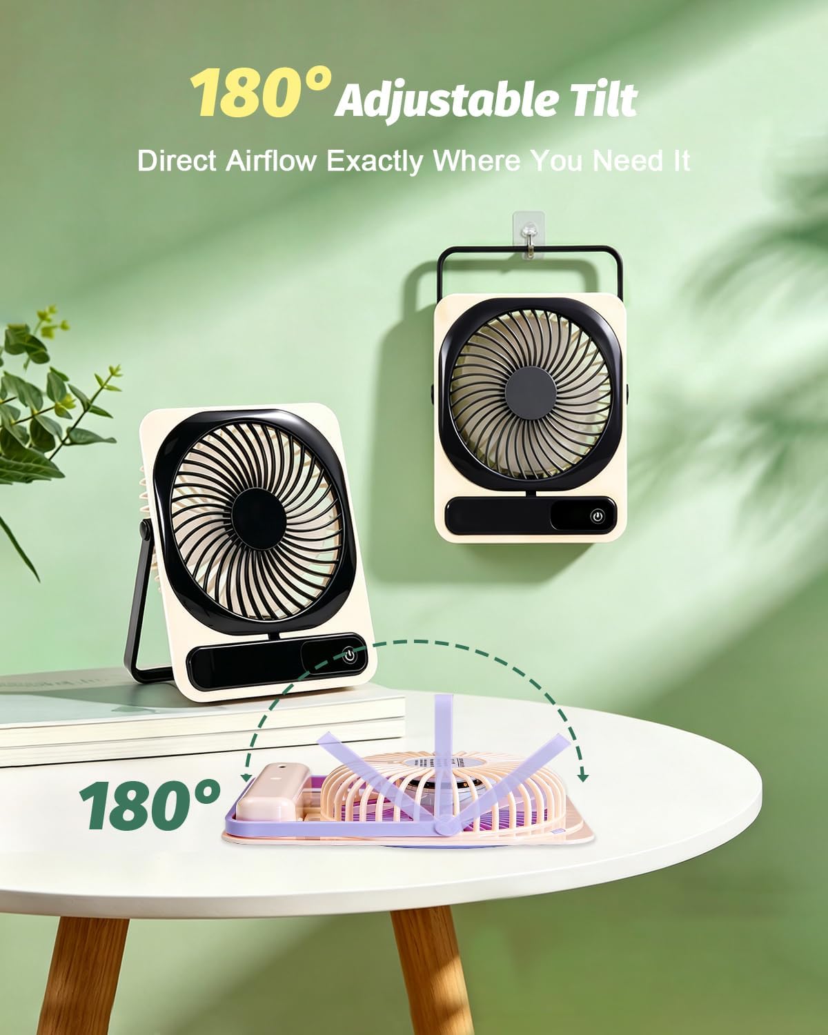 Portable travel fan, quiet ope - Camping Quiet recension och pris