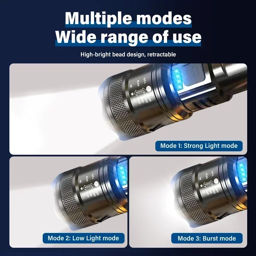 Tactical LED Flashlight 2000LM - Battery Outdoor Camping recension och pris