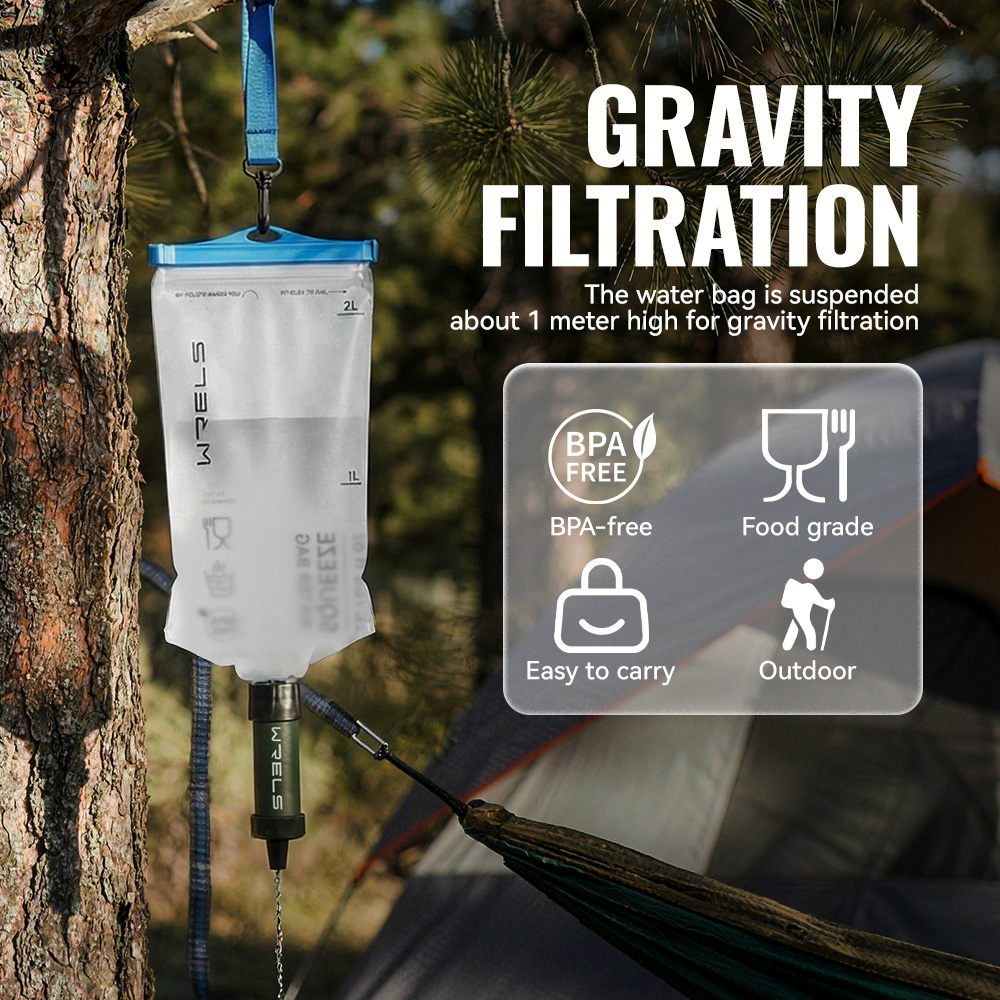 WRELS Camping & Survival Emerg - Outdoor Camping Water Filter recension och pris