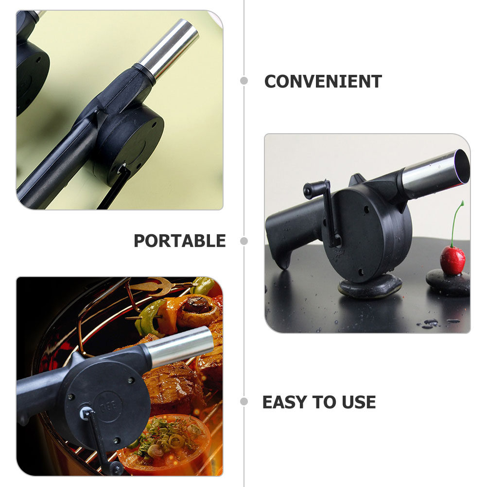 4Pcs Hand Crank Blower Manual  - Outdoor Camping Fireplace recension och pris