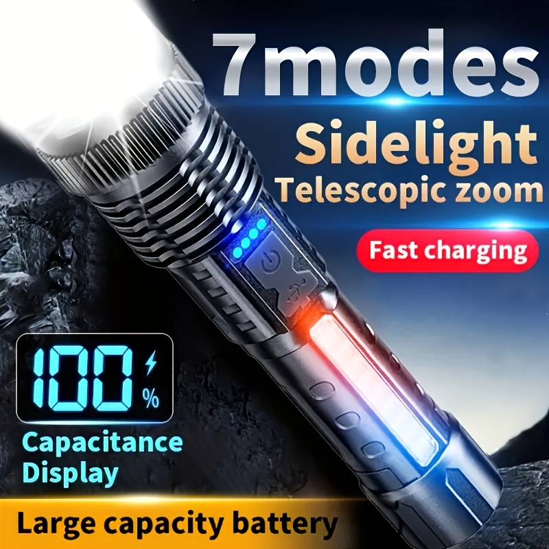Powerful LED Flashlight Batter - Battery Outdoor Camping recension och pris