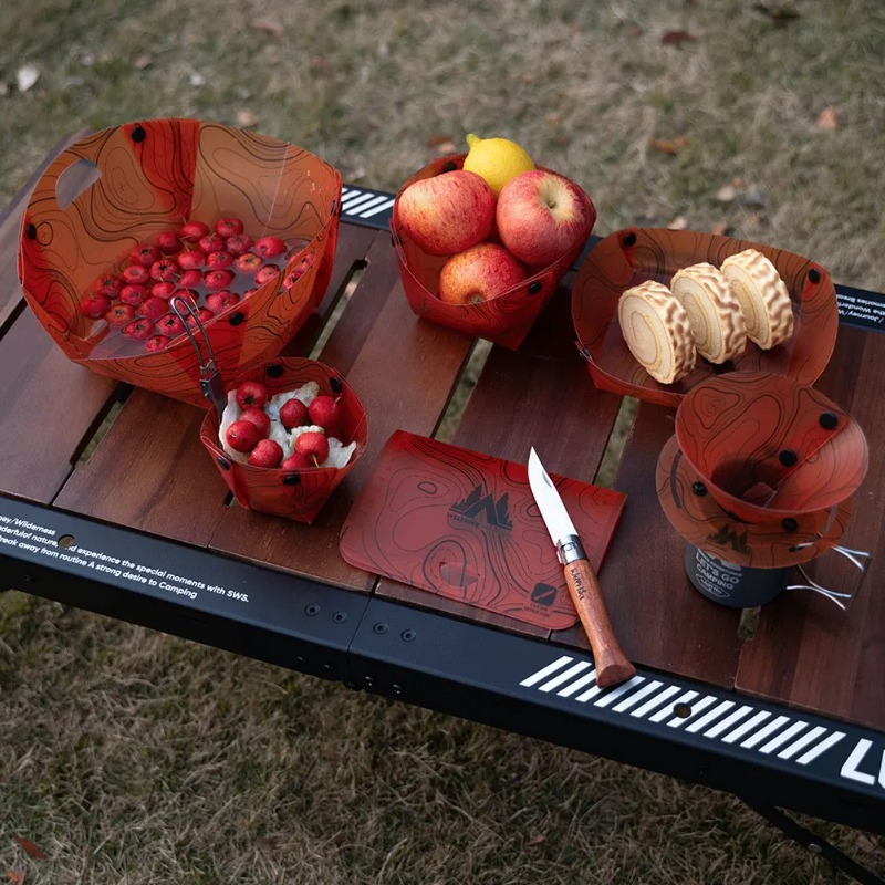 Foldable Camping Tableware Por - Outdoor Camping Kitchen Table recension och pris